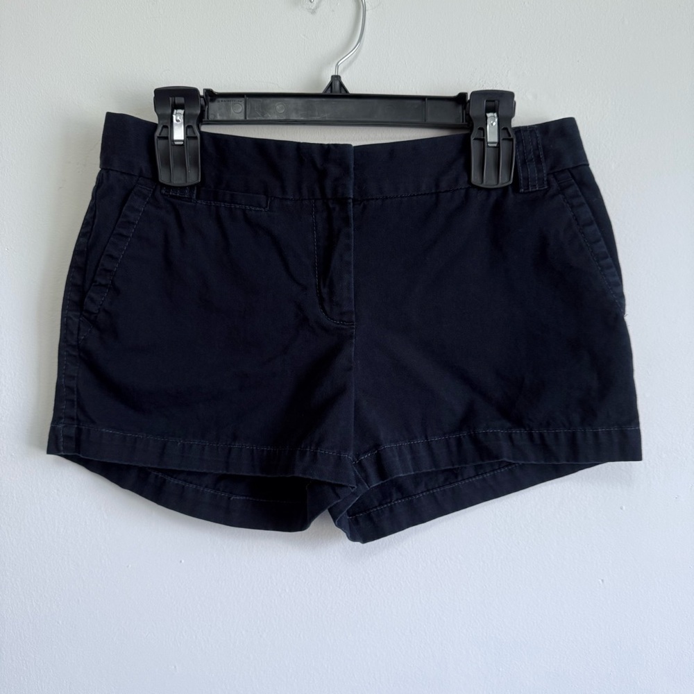 J. Crew Classic Chino Shorts Navy Blue Preppy Nautical Coastal 6